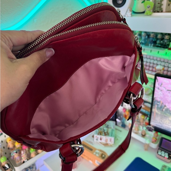 Coach Red Bonnie Satchel Double Zip - Picture 4 of 11